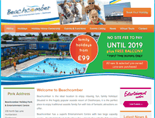 Tablet Screenshot of beachcomberholidaypark.co.uk